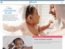Tablet Screenshot of johnsonsbaby.com.br