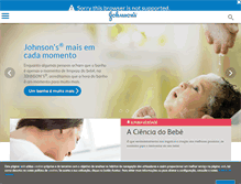 Tablet Screenshot of johnsonsbaby.pt